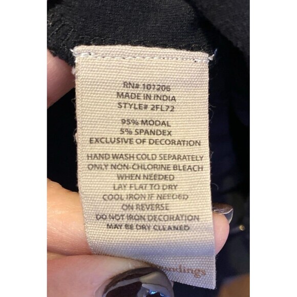 Soft Surround Blouse Plus Size XL Top Black V Neck +Stretch Casual Comfortable - Picture 4 of 8